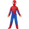 Rubie's Rubies Costume Spiderman Classico per ragazzi e ragazza, Tuta stampata, copriscarpe e maschera, Oficiale Marvel per Carnevale, Halloween, Natale e cumpleanno