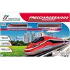 PRESTIGE & DELUXE Pista Trenitalia Frecciarossa 1000 Scala 1:43 con luci e Suoni - Treno Giocattolo 2 locomotive 2 vagoni e 3 tracciati binari- Funzionamento a Batteria - idea regalo