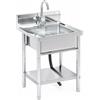 RivieraSink RiveraSink Lavello da Esterno In Acciaio Inox Autoportante 1 Vasca 50x50 cm