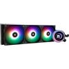 THERMALRLGHT TR-Thermalright Frozen Notte 360 Black ARGB V2 Dissipatore a Liquido per CPU con Effetto Luce Specchio Infinito, Raffreddamento Aio da 360mm, 3 Ventole PWM da 2000RPM, per AM4/AM5, Intel LGA1851/1700