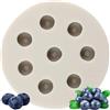 MINFEIDMS Stampo in silicone a forma di mirtillo, serie Berry | Cioccolato Candy Cake Decoration Sugar Craft Cupcake Topper Polimero Clay