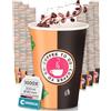 Commerline Bicchieri di carta da 300 ml, 1000 pezzi, per caffè da asporto