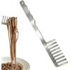 Generic Forchetta per spaghetti, resistente al calore, in acciaio , pettini per spaghetti, per casa, cucina, tavolo, mensa, cucina, pasto, pasta, famiglia, donna
