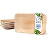 onlyleaf Palmware - Servizio da Tavola in foglie di palma I 25 pezzi piastra di Palma rettangolare 24x15cm I Stoviglie biologiche biodegradabili Stoviglie da festa Stoviglie monouso compostabili