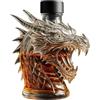 gresonic Caraffa per whisky a forma di drago in vetro borosilicato 320 ml - Decantatore originale per vino che unisce aerazione e decorazione per ufficio retrò