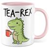 Pagma Druck Tazza Meme regalo TEA-REX, tazza da caffè tè dinosauro umorismo sarcasmo, idea regalo ufficio fidanzato ragazza tazza caffè