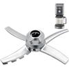 Soseieiu Lama di ricambio per gelatiere Ninja Creami, compatibile con Ninja serie NC500/NC501, in acciaio inox