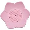 Whychstore Portasapone in silicone a forma di loto per riporre in modo sicuro e organizzato gli accessori da bagno (rosa)
