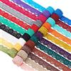 BENECREAT - Nastro in pizzo floreale elastico in colori assortiti largo 2,5 cm, 38 m, per cucito, artigianato, feste nuziali, decorazioni, abbigliamento, 1,8 m/rotolo