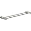 Gedy Ande Portasciugamani bagno doppio fisso, portasciugamani da parete doppia lunghezza 60 cm, porta asciugamani doppio da bagno a parete, acciaio inox AISI 304, finitura cromata, fissaggio con viti