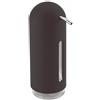 Umbra Penguin Dispenser di sapone, 355 ml, Nero | Finestra per il livello, finitura soft touch, plastica riciclata
