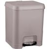 Great Plastic Pattumiera a pedale marrone, 7 l, per la cucina, multicolore, unica