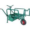 Relaxdays Carrello da pesca Relaxdays, con borsa, AxLxP: 65x145x55 cm, regolabile e pieghevole, acciaio, verde