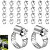 TFZZZDP 30 fascette stringitubo, 10-16 mm, in acciaio inox, regolabili, per tubo della benzina, diesel, acqua, gas domestico, fascette stringitubo regolabili, in acciaio inox, durevoli e antiruggine