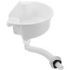 LAPYAPPE Lavandino Mini da Parete in Plastica Bianco per Lavabo Compatto