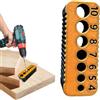 Generic Guida per trapano - Strumento di precisione per la lavorazione del legno con guida regolabile per punte da trapano e base stabile, foratura accurata per falegnami fai da te, banchi da carpenteria