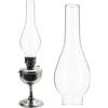 AMUSLESUR Vetro di ricambio per lampada a petrolio in vetro ad alta trasparenza e facile installazione in design vintage per casa e ufficio