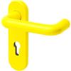 Plastic Hardware Store Doppia Maniglia Colorata per Porta Tagliafuoco, Antincendio in Nylon e Anima in Acciaio, Ignifuga - Giallo - 1 pezzi