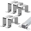 XoeLLe 5 fascette per tubi quadrati per porte di casa e finestre (30 x 30 mm)