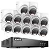 ANNKE 1080P Kit Videosorveglianza 16 Canali 3K Lite H.265+ DVR, 12 Telecamere con Visione Notturna a Colori, Rilevamento Persone/Veicoli, Allarme Email con Immagini, Accesso Remoto, Senza Disco Rigido