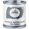 Lausitzer Farbwerke Vernice protettiva per metallo, 3 in 1, colore grigio nero opaco RAL 7021 grigio 3 in 1, resistente alla ruggine, colore metallico, colore per metallo, acciaio, ferro, zinco alluminio (1 L)