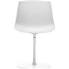 MDF Italia - Girevole sedia Flow - Bianco - Policarbonato eco-responsabile - Designer Jean-Marie Massaud