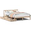vidaXL Letto in legno massiccio senza materasso 120x190 cm in legno di pino