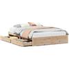 vidaXL Letto in legno massiccio senza materasso 140x190 cm in legno di pino