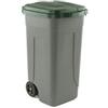 Mobil Plastic Bidone mobile - con chiusura a clip - 49x54x85 cm - 100 L - grigio-verde - Mobil Plastic (unità vendita 1 pz.)