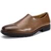 YFFUSHI Mocassini da Uomo in Pelle Loafers Comodi Slip-On per Lavoro Matrimoni Scarpe Eleganti Casual, Marrone, 44 EU