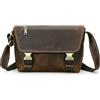 CONTACTS Borsa a tracolla da uomo in vera pelle da 11 pollici, borsa a tracolla casual vintage, borsa messenger per uomini e donne, viaggi, scuola, avvocato