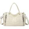BUKESIYI Donna Borse a Tracoll Borsa a Mano Elegante Borse a Spalla Firmate Marca 2026 PU Pelle IT77527 Bianco