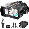 SKYBASIC Binocolo professionale per visione notturna SKYBASIC con HD 1080P, zoom digitale 10x, portata infrarossa 800 m, videoregistratore e batteria ricaricabile da 5000 mAh