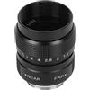 Naroote Lente Fotocamera, Fotocamera F1.4 Conduzione Chiara Efficiente Conduttura C Montano Lente per Telecamera con Industriale F1.4 CCTV da 25 mm. (BLACK)