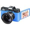 CCZRD Fotocamera Digitale HD Da 56 MP Videocamera Web 4K WIFI Videoregistratore Vlog Vintage Zoom 16X Schermo Ribaltabile 3 '' A 180 ° Con Angolo Ampio Cattura Facilmente Momenti Meravigliosi(Blue)
