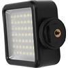 BONKZEBU Luce Video LED W49 Nera Portatile, Luce di Riempimento 6000K per Colori di Oggetti Chiari, Adatta per la Fotografia All'aperto
