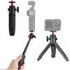 Walking Way 27 cm Mini Bastone per Selfie, Treppiede Estensibile GoPro 13/Max, DJI Osmo Pocket 3/4/4 Pro, Insta360 X5, Accessorio Stabile Action Camera & Fotocamere Compatite, Impugnatura per Vlog