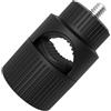 Generic Morsetto per tubo circolare con filettatura da 1/4 di pollice per treppiedi per supporto per telefono per fotocamera, funziona con tubi rotondi da 12 mm a 23 mm Base morsetto per tubo