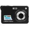 CCZRD Fotocamere Digitali Portatili Videocamera 720P Foto Da 18 MP Zoom 8X Antivibrazione Schermo 2,7 Registratore Fotografico Retrò Vintage Cattura Facilmente Momenti Meravigliosi(64G TF Card,Black)