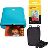Kodak Step Stampante fotografica wireless portatile con tecnologia ZINK Zero Ink (Blu) Pacchetto viaggio