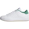 Adidas Uomo Advantage Base 2.0 Shoes, Ftwr White/Ftwr White/Semi Court Green, 36 EU