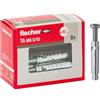 Fischer Tasselli in Acciaio TA M6 con Vite Testa Esagonale, Diametro Tassello 10 mm, per Cemento Armato, Calcestruzzo e Murature Piene, 8 Pz Bulloni di Espansione, 71252