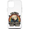 Lakelandwholesale1 Shirt Company Custodia per iPhone 12/12 Pro Plutone Never Forget 1930 2006 Retro Astronomia Grafica