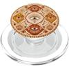 Mystic Mosaic Collection Mystical All Seeing Eye Mosaic Geometria Sacra Botanica Sym PopSockets PopGrip per MagSafe