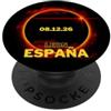 Total Eclipse Spain 2026 Total Eclipse Spagna 2026 Leon Solar Eclipse 12 agosto PopSockets PopGrip Adesivo