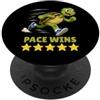 Fast Enough Tortoise Running Turtle Pace vince 5 stelle PopSockets PopGrip Adesivo