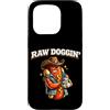 Funny Hot Dog Dog In Me Grill Party Good Custodia per iPhone 15 Pro Raw Dogin Vintage Hot Dog Maestro della Griglia Regalo