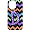 Violet Dot Letterworks Co. Custodia per iPhone 14 Pro Max Lettera D con monogramma iniziale a pois lavanda