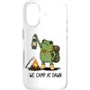 Funny Frog Meme Camping Humor Gifts Men Custodia per iPhone 17 We Camp At Dawn Frog Funny Frog Meme Camping Outdoor Amante