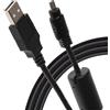 Praktica USB-A 2.0 a 8 pin Mini cavo USB - nero, 0,5 m (adatto a Z250 e WP240)